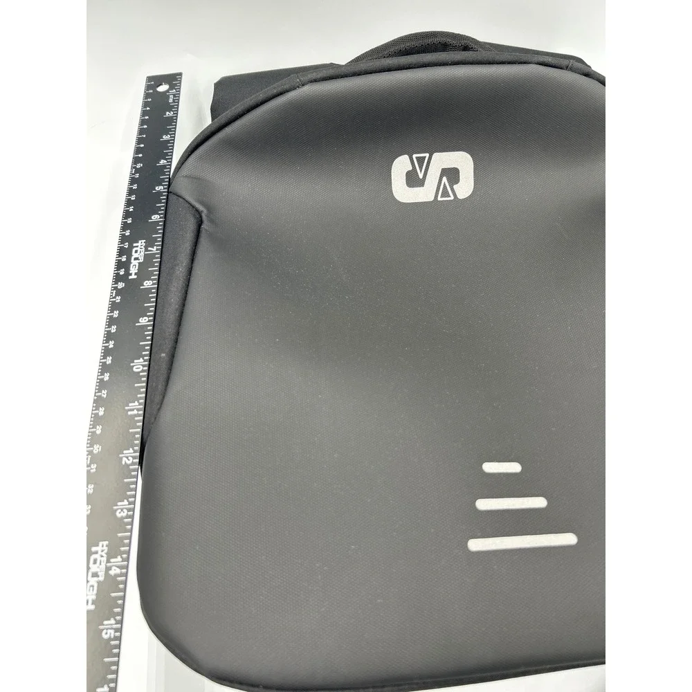 Sportpark Anti Theft Tech Backpack Black USB Charging Port Laptop Bag Travel